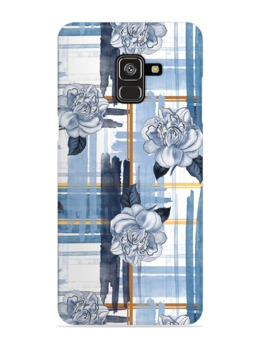 Watercolor Pattern Rose Snap Case for Samsung Galaxy A8 Plus