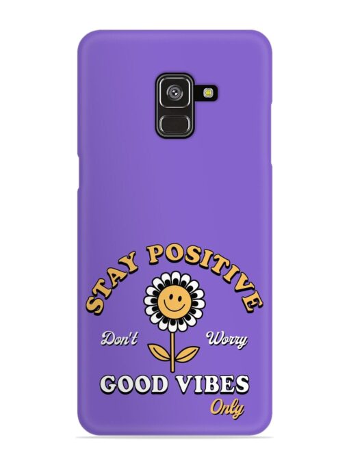 Retro Positive Flower Snap Case for Samsung Galaxy A8 Plus