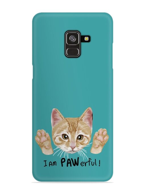 Typography Slogan Cat Snap Case for Samsung Galaxy A8 Plus