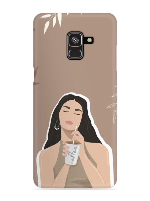 Girl With Coffee Snap Case for Samsung Galaxy A8 Plus