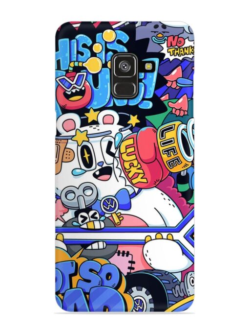 Universal Doodle Snap Case for Samsung Galaxy A8 Plus