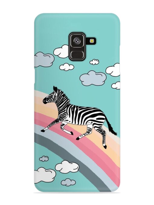 Running Zebra Snap Case for Samsung Galaxy A8 Plus