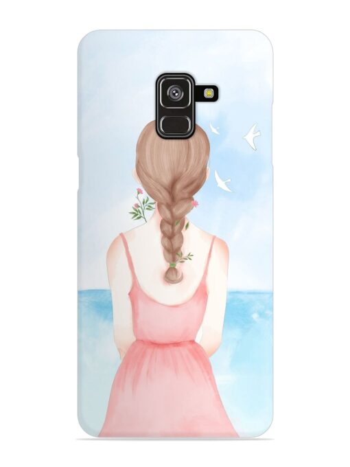 Watercolor Girl Vector Snap Case for Samsung Galaxy A8 Plus