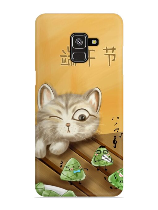 Cat Scorpion Dancing Snap Case for Samsung Galaxy A8 Plus Zapvi