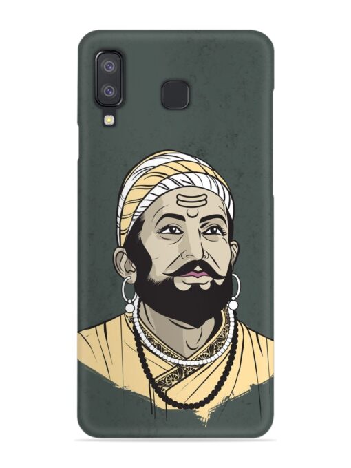 Shivaji Maharaj Vector Art Snap Case for Samsung Galaxy A8 Star