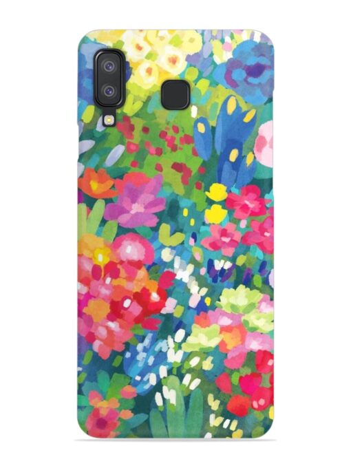 Watercolor Flower Art Snap Case for Samsung Galaxy A8 Star