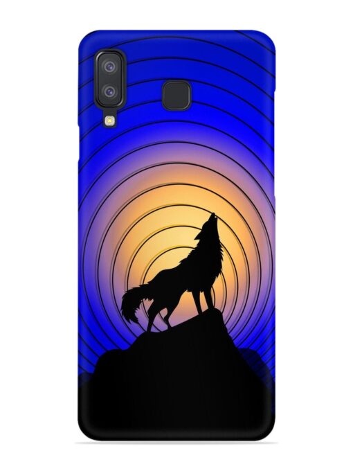 Fox Roaring Design Snap Case for Samsung Galaxy A8 Star