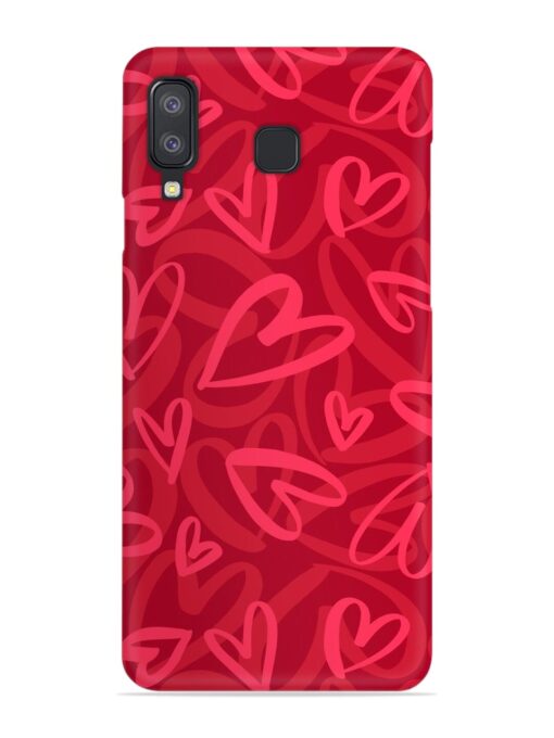 Seamless Romantic Pattern Snap Case for Samsung Galaxy A8 Star Zapvi