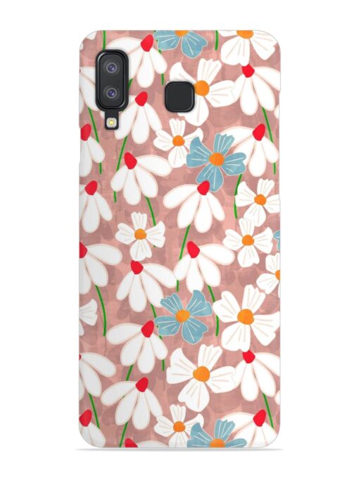 Abstract Petal Flowers Snap Case for Samsung Galaxy A8 Star Zapvi