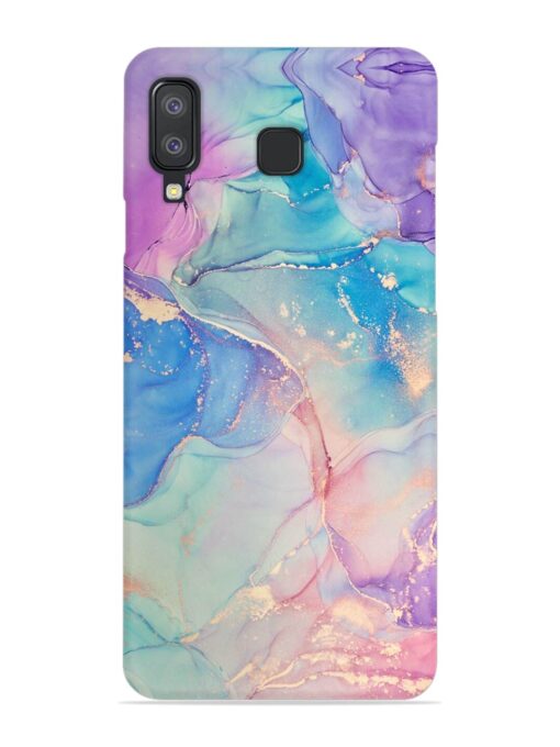 Alcohol Ink Colors Snap Case for Samsung Galaxy A8 Star Zapvi