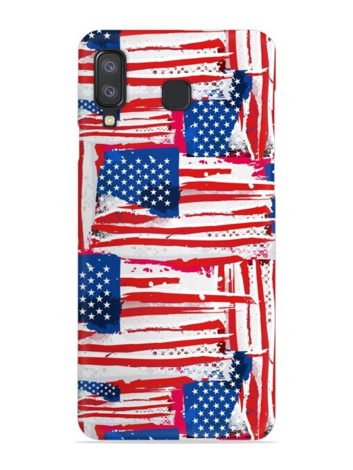 Usa Flag Seamless Snap Case for Samsung Galaxy A8 Star Zapvi