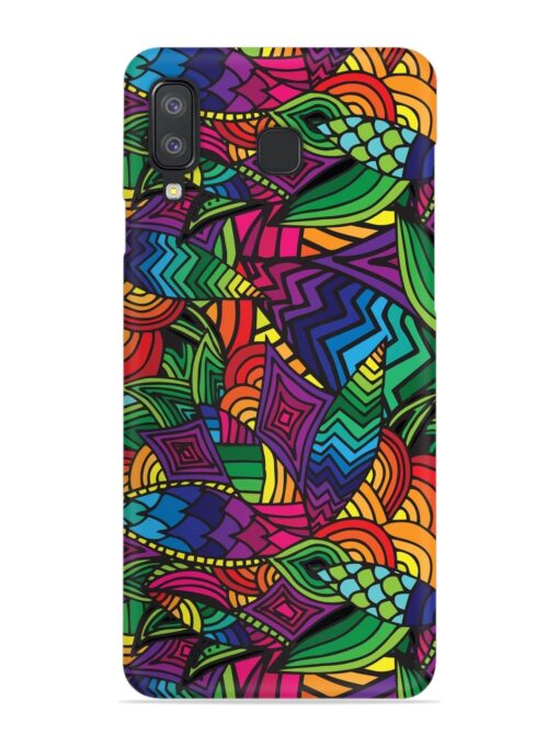 Abstract Multicolor Seamless Snap Case for Samsung Galaxy A8 Star Zapvi