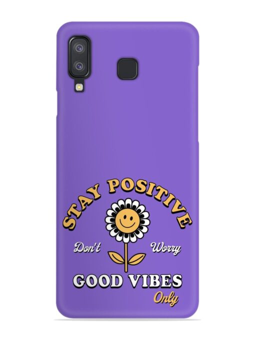 Retro Positive Flower Snap Case for Samsung Galaxy A8 Star