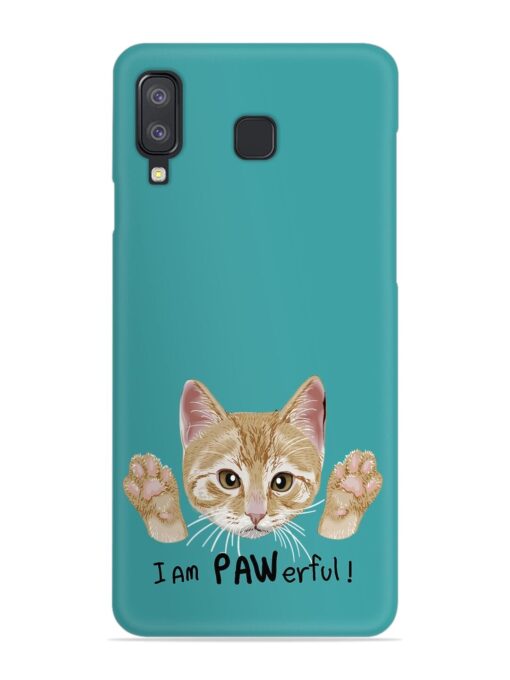 Typography Slogan Cat Snap Case for Samsung Galaxy A8 Star