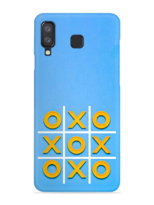 Yellow Plastic Crosses Snap Case for Samsung Galaxy A8 Star