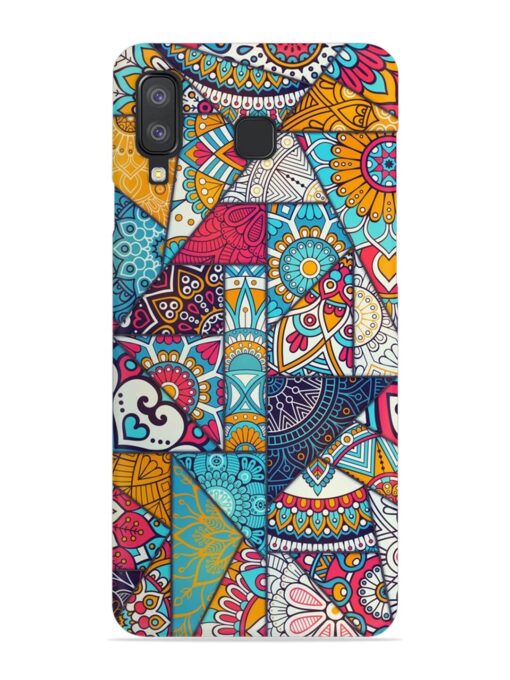 Patchwork Pattern Vintage Snap Case for Samsung Galaxy A8 Star