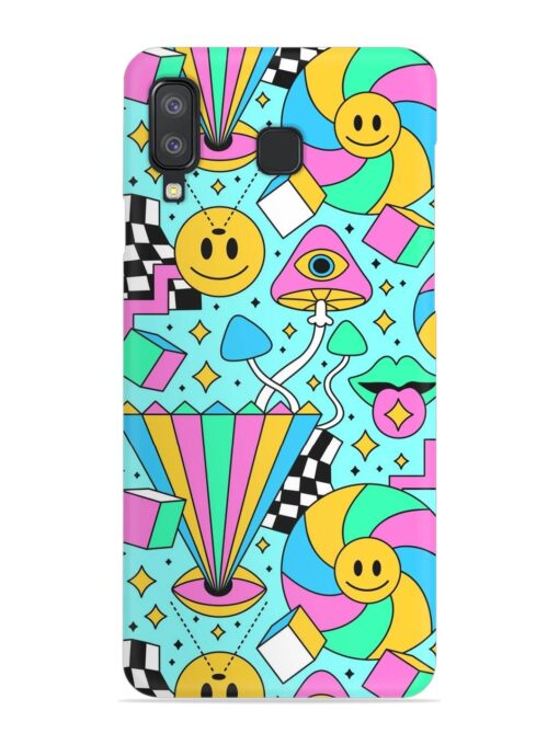 Trippy Rainbow 60S Snap Case for Samsung Galaxy A8 Star