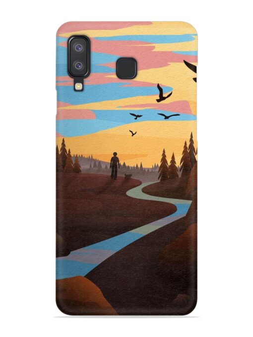 Natural Landscape Art Snap Case for Samsung Galaxy A8 Star Zapvi