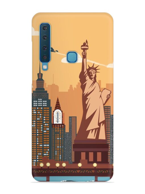 New York Statue Of Liberty Architectural Scenery Snap Case for Samsung Galaxy A9 (2018) Zapvi