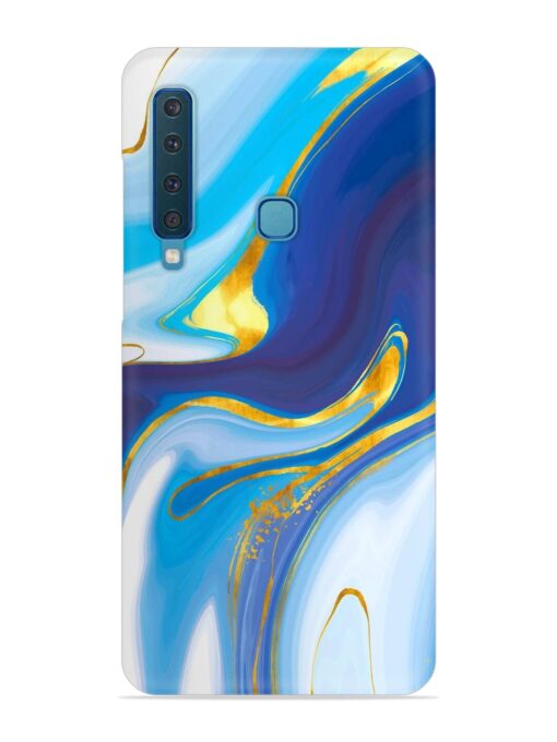 Watercolor Background With Golden Foil Snap Case for Samsung Galaxy A9 (2018)