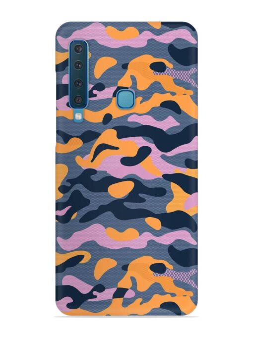 Camouflage Army Military English Orange Art Snap Case for Samsung Galaxy A9 (2018) Zapvi