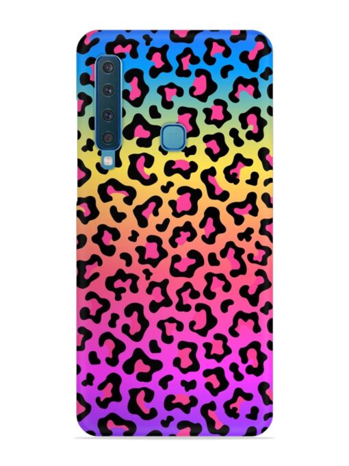 Neon Rainbow Colored Snap Case for Samsung Galaxy A9 (2018) Zapvi