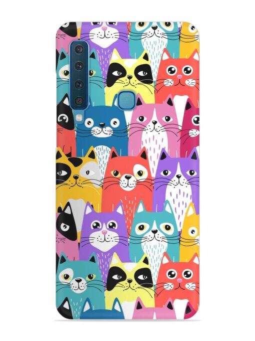 Funny Cartoon Cats Snap Case for Samsung Galaxy A9 (2018)