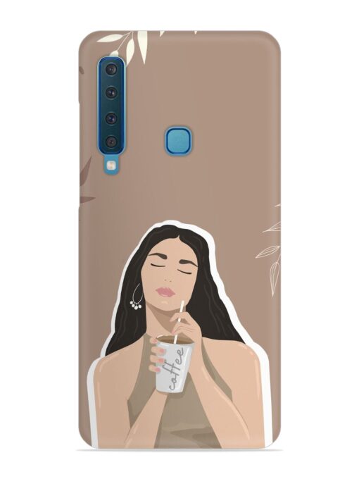 Girl With Coffee Snap Case for Samsung Galaxy A9 (2018)