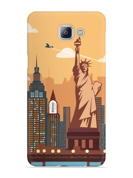 New York Statue Of Liberty Architectural Scenery Snap Case for Samsung Galaxy A9 Pro Zapvi