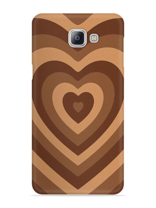 Brown Heart Snap Case for Samsung Galaxy A9 Pro