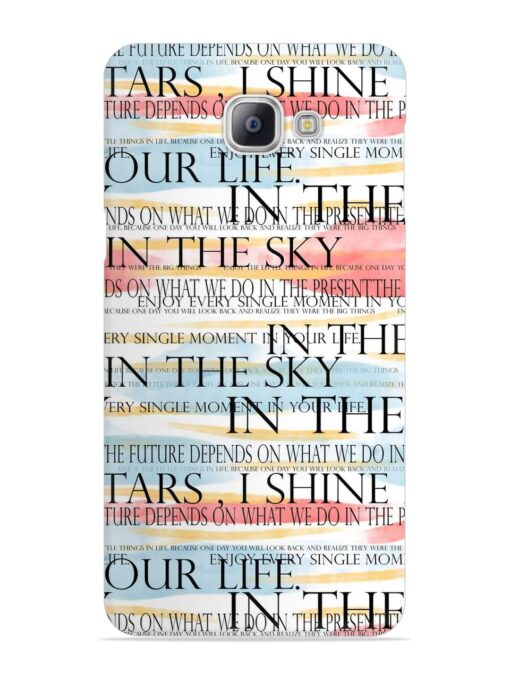 Seamless Slogans Pattern Snap Case for Samsung Galaxy A9 Pro