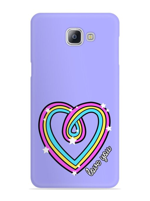 Colorful Rainbow Heart Snap Case for Samsung Galaxy A9 Pro