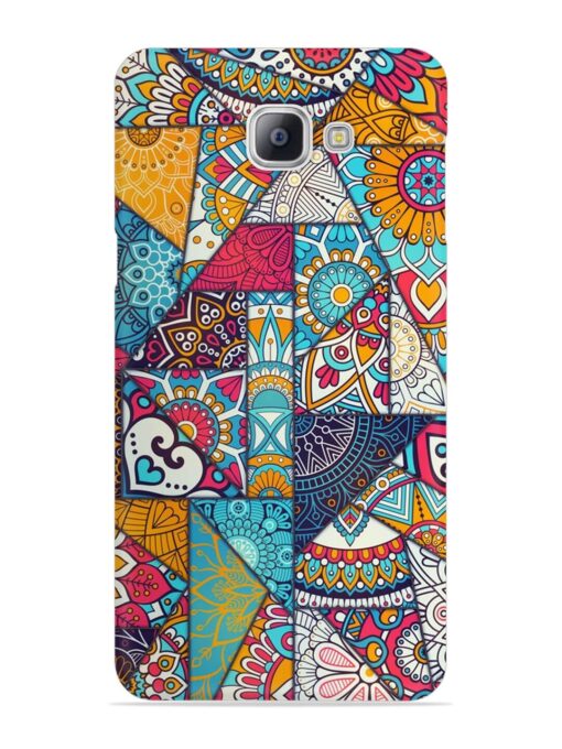 Patchwork Pattern Vintage Snap Case for Samsung Galaxy A9 Pro