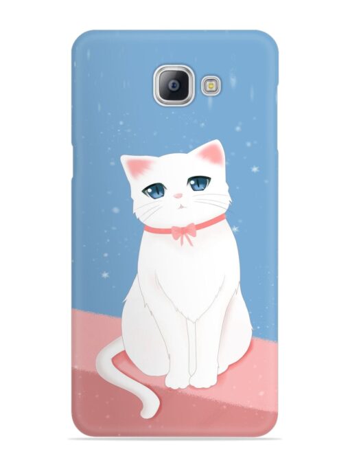 Cute White Cat Snap Case for Samsung Galaxy A9 Pro