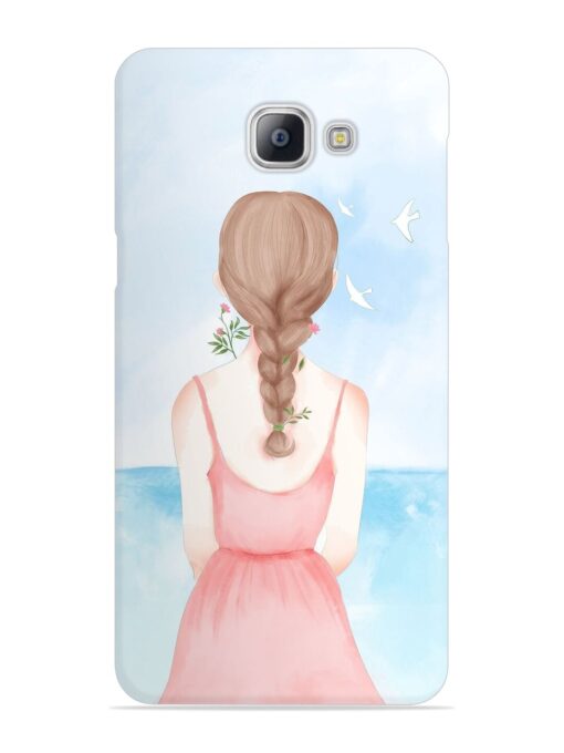 Watercolor Girl Vector Snap Case for Samsung Galaxy A9 Pro