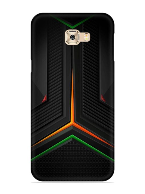 Orange Triangle Light Snap Case for Samsung Galaxy C7 Pro Zapvi