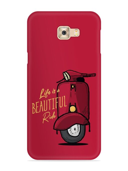 Life Is Beautiful Rides Snap Case for Samsung Galaxy C7 Pro Zapvi