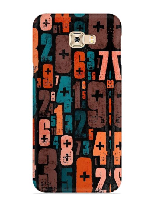 0 To 9 Art Snap Case for Samsung Galaxy C7 Pro Zapvi