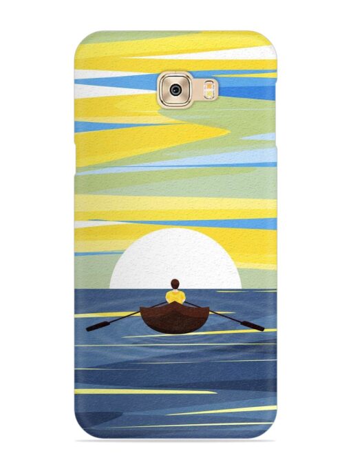 Rowing Person Ferry Paddle Snap Case for Samsung Galaxy C7 Pro Zapvi