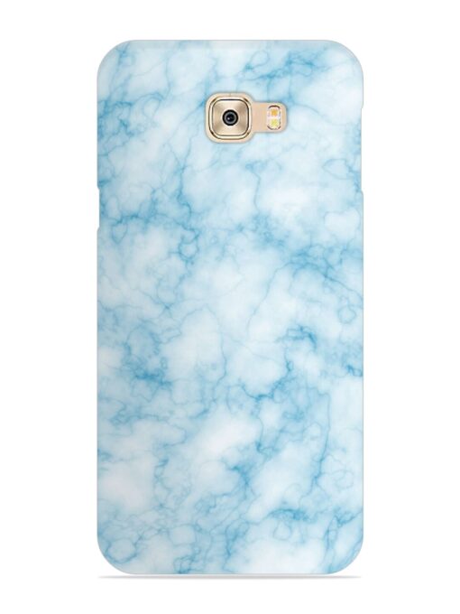 Blue White Natural Marble Snap Case for Samsung Galaxy C7 Pro