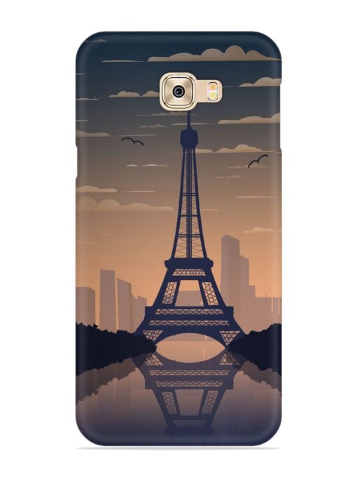 France Paris Eiffel Tower Gradient Snap Case for Samsung Galaxy C7 Pro Zapvi