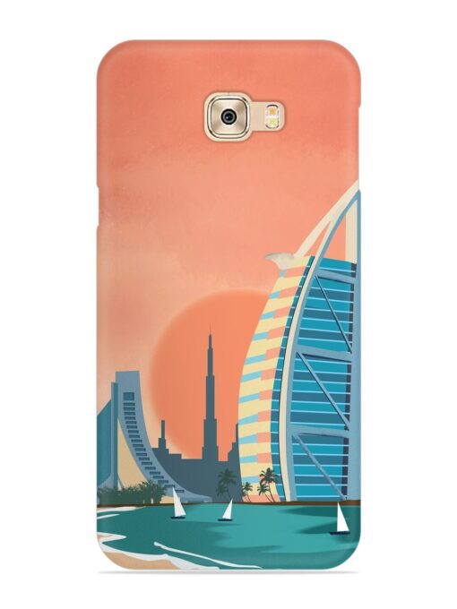 Dubai Architectural Scenery Snap Case for Samsung Galaxy C7 Pro Zapvi