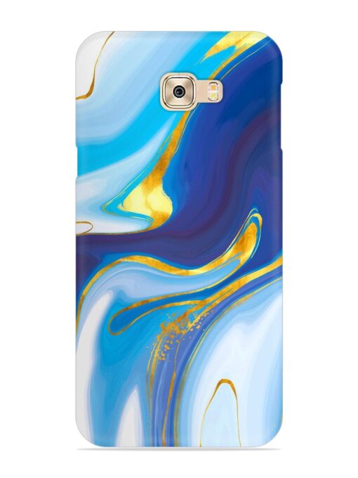 Watercolor Background With Golden Foil Snap Case for Samsung Galaxy C7 Pro Zapvi