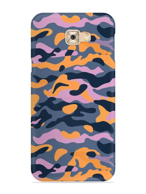 Camouflage Army Military English Orange Art Snap Case for Samsung Galaxy C7 Pro Zapvi