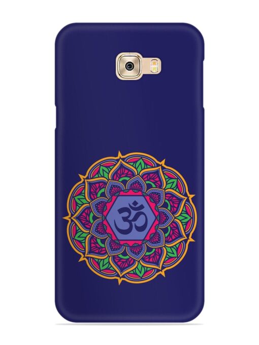 Om Mandala Art Blue Snap Case for Samsung Galaxy C7 Pro