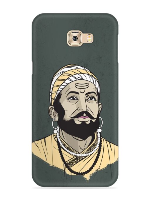 Shivaji Maharaj Vector Art Snap Case for Samsung Galaxy C7 Pro Zapvi