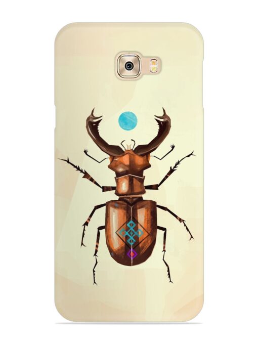 Stag Beetle Vector Snap Case for Samsung Galaxy C7 Pro Zapvi