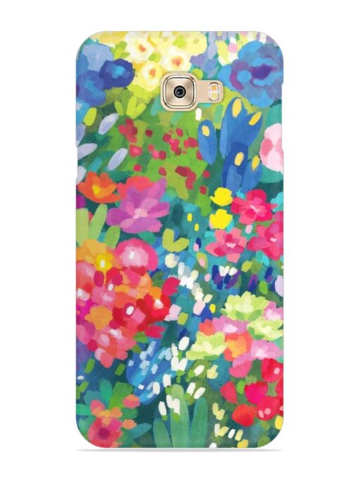 Watercolor Flower Art Snap Case for Samsung Galaxy C7 Pro Zapvi