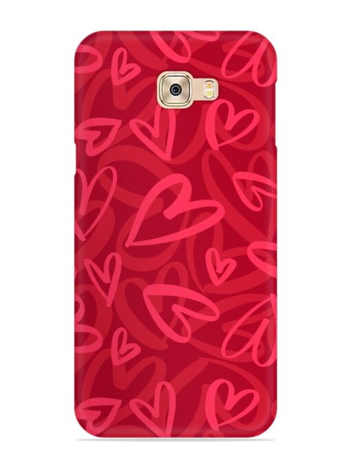 Seamless Romantic Pattern Snap Case for Samsung Galaxy C7 Pro Zapvi