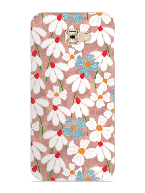 Abstract Petal Flowers Snap Case for Samsung Galaxy C7 Pro Zapvi